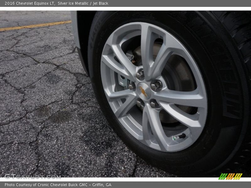 Silver Ice Metallic / Jet Black 2016 Chevrolet Equinox LT