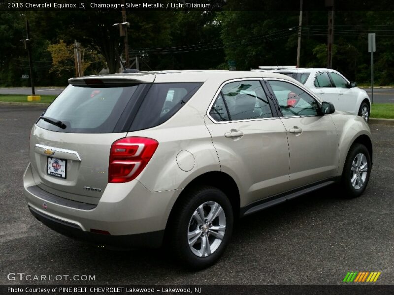 Champagne Silver Metallic / Light Titanium 2016 Chevrolet Equinox LS