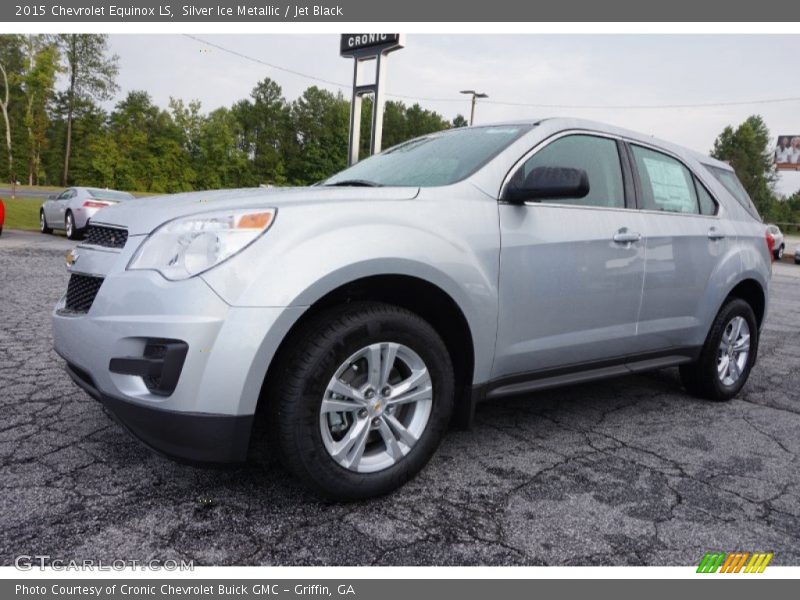 Silver Ice Metallic / Jet Black 2015 Chevrolet Equinox LS