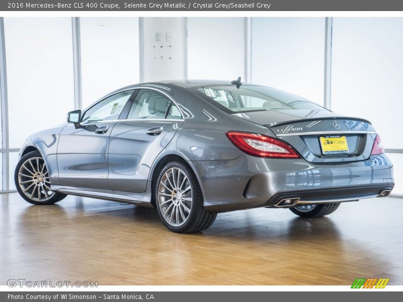 Selenite Grey Metallic / Crystal Grey/Seashell Grey 2016 Mercedes-Benz CLS 400 Coupe