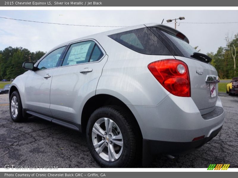 Silver Ice Metallic / Jet Black 2015 Chevrolet Equinox LS