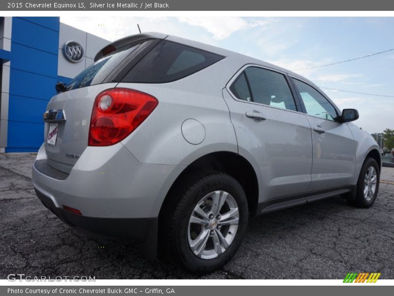 Silver Ice Metallic / Jet Black 2015 Chevrolet Equinox LS