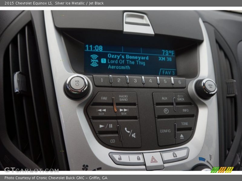 Silver Ice Metallic / Jet Black 2015 Chevrolet Equinox LS