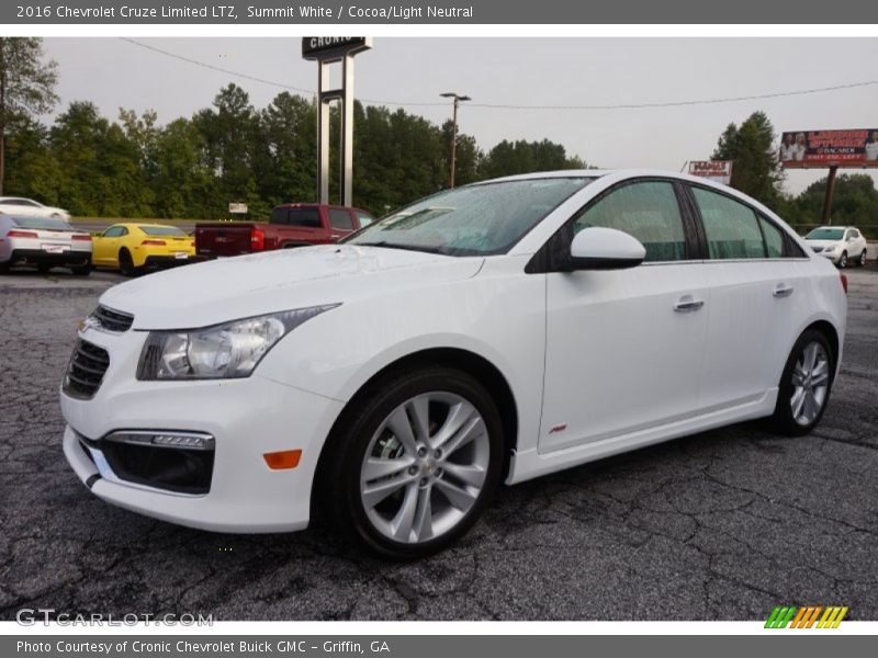 Summit White / Cocoa/Light Neutral 2016 Chevrolet Cruze Limited LTZ