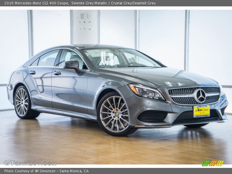 Selenite Grey Metallic / Crystal Grey/Seashell Grey 2016 Mercedes-Benz CLS 400 Coupe