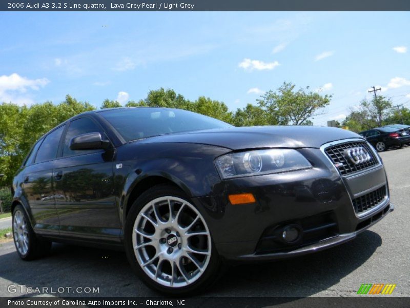 Lava Grey Pearl / Light Grey 2006 Audi A3 3.2 S Line quattro