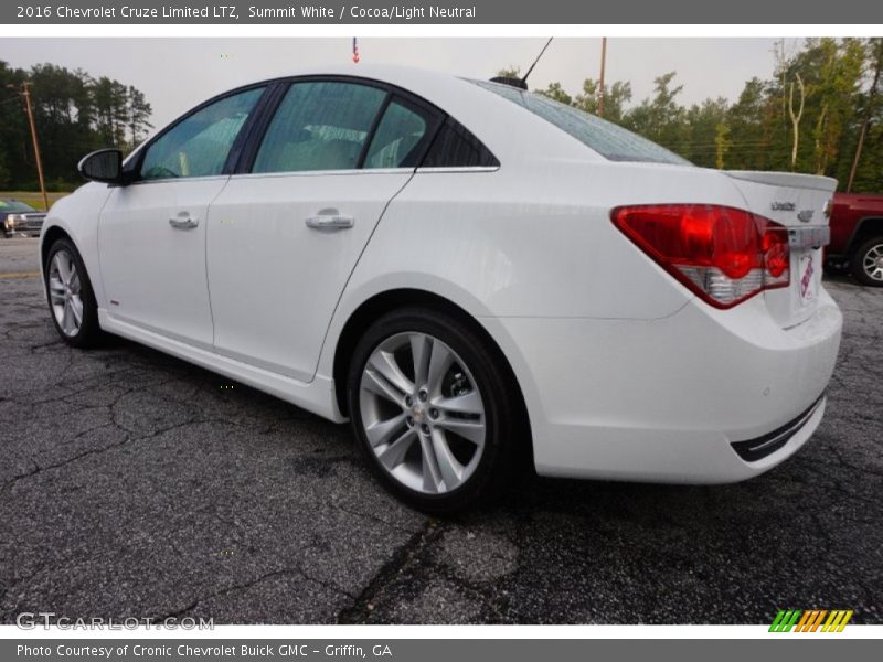 Summit White / Cocoa/Light Neutral 2016 Chevrolet Cruze Limited LTZ