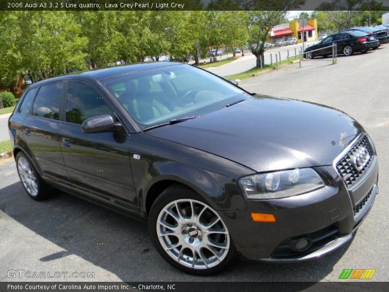 Lava Grey Pearl / Light Grey 2006 Audi A3 3.2 S Line quattro