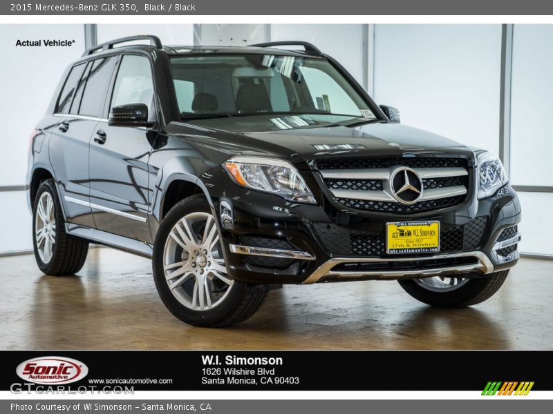 Black / Black 2015 Mercedes-Benz GLK 350