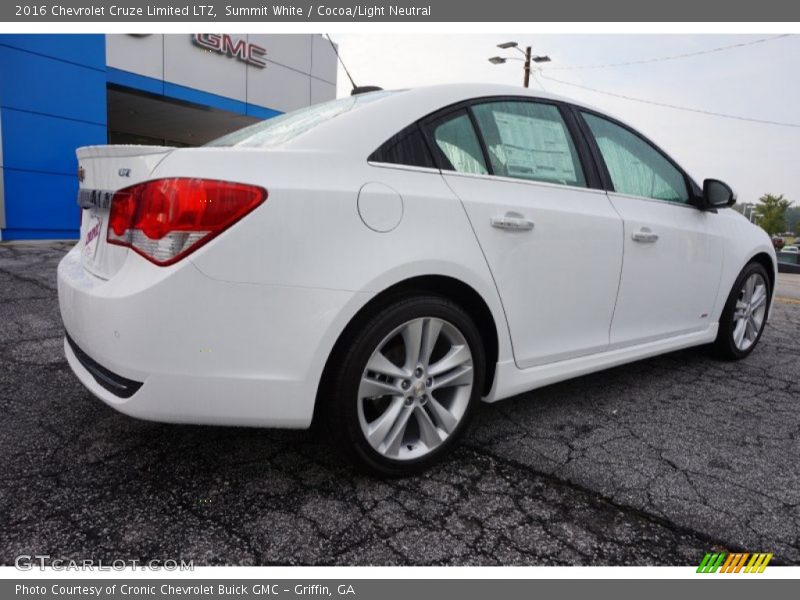 Summit White / Cocoa/Light Neutral 2016 Chevrolet Cruze Limited LTZ