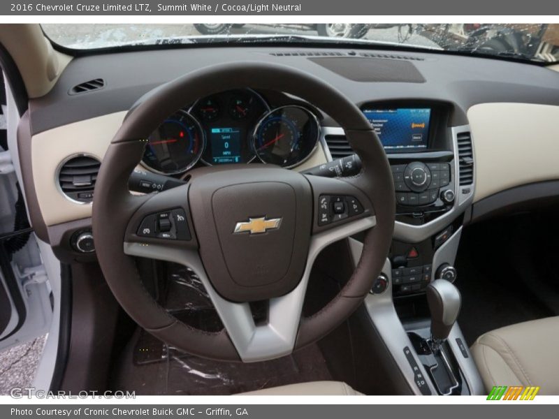 Summit White / Cocoa/Light Neutral 2016 Chevrolet Cruze Limited LTZ