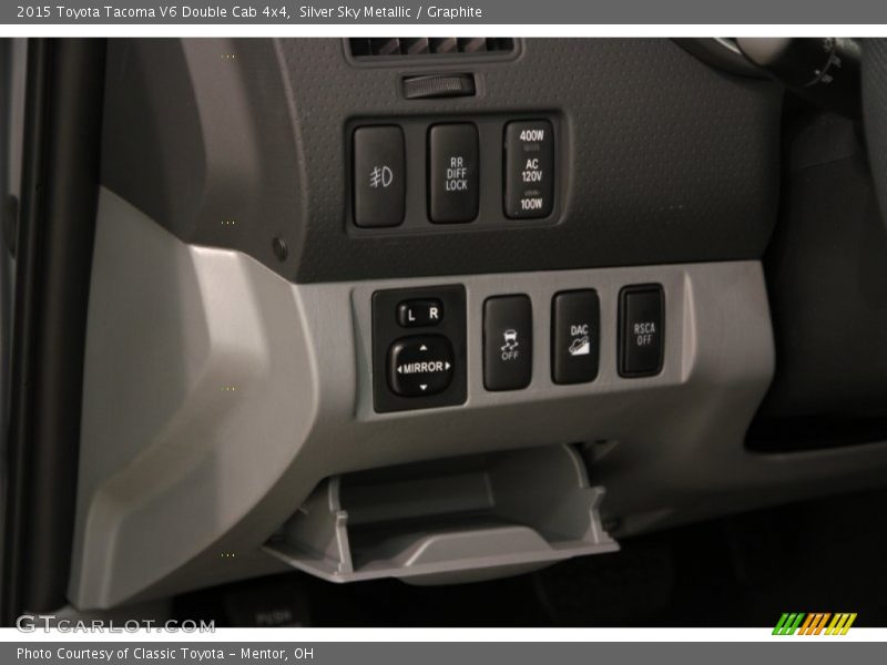 Silver Sky Metallic / Graphite 2015 Toyota Tacoma V6 Double Cab 4x4
