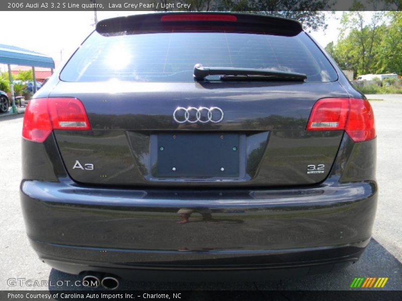 Lava Grey Pearl / Light Grey 2006 Audi A3 3.2 S Line quattro