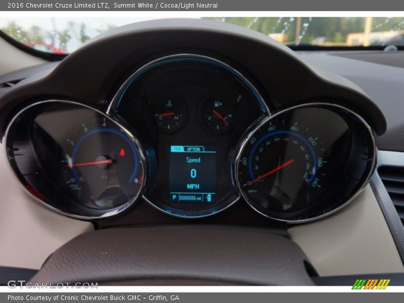 Summit White / Cocoa/Light Neutral 2016 Chevrolet Cruze Limited LTZ
