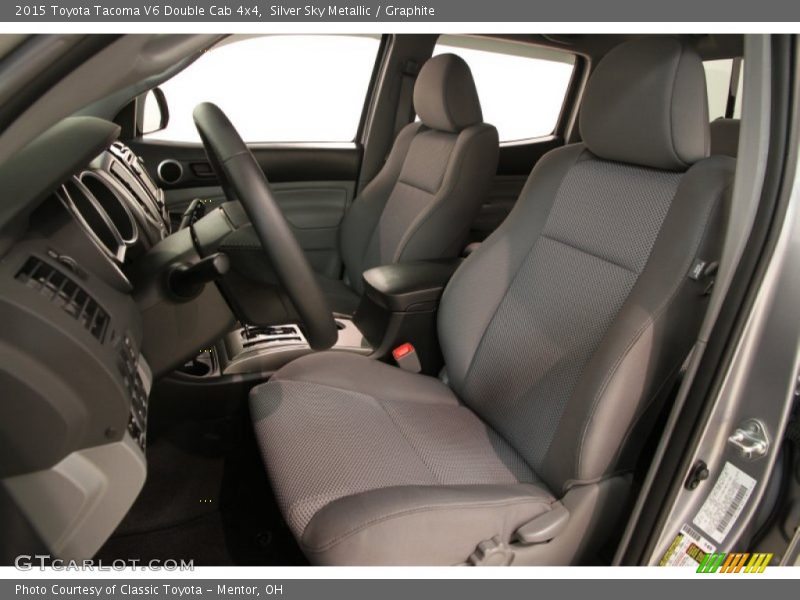 Silver Sky Metallic / Graphite 2015 Toyota Tacoma V6 Double Cab 4x4