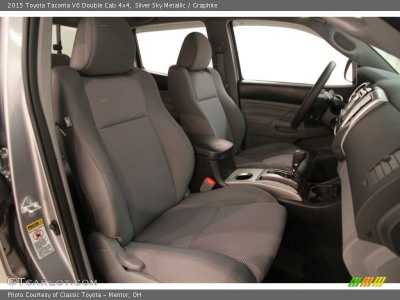 Silver Sky Metallic / Graphite 2015 Toyota Tacoma V6 Double Cab 4x4