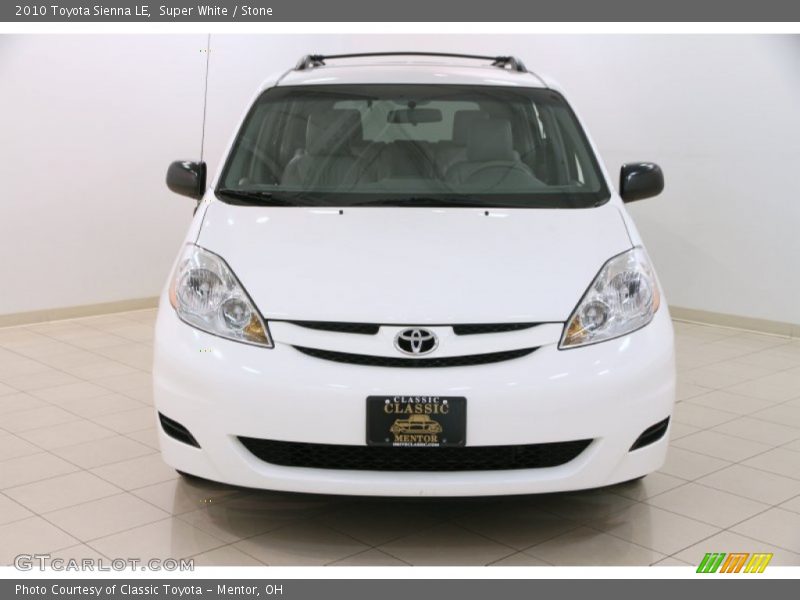 Super White / Stone 2010 Toyota Sienna LE