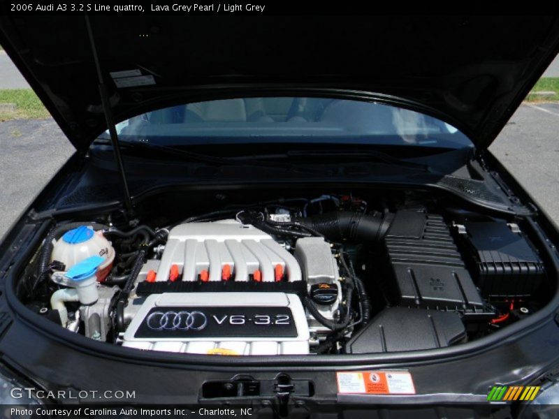 Lava Grey Pearl / Light Grey 2006 Audi A3 3.2 S Line quattro