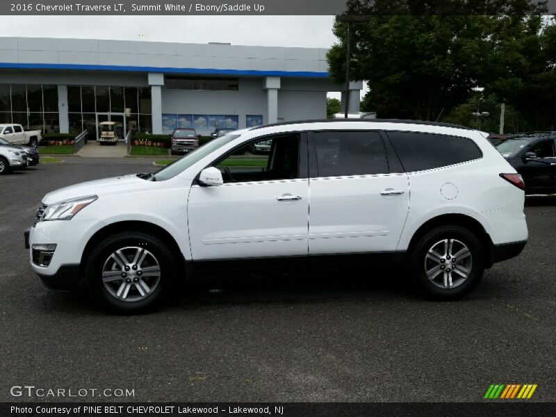 Summit White / Ebony/Saddle Up 2016 Chevrolet Traverse LT