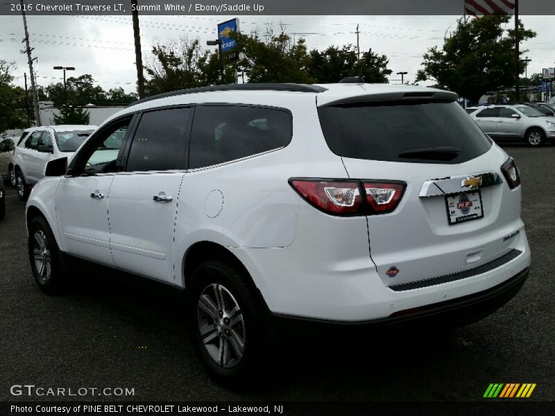 Summit White / Ebony/Saddle Up 2016 Chevrolet Traverse LT