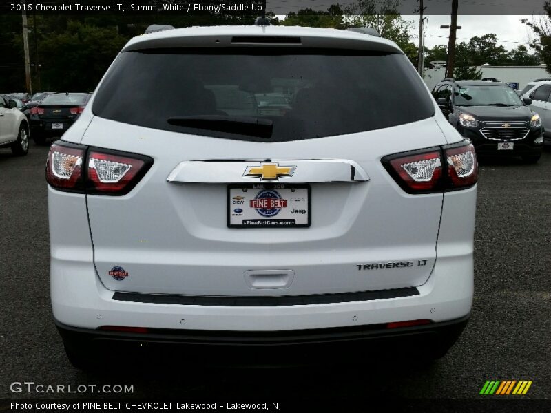Summit White / Ebony/Saddle Up 2016 Chevrolet Traverse LT