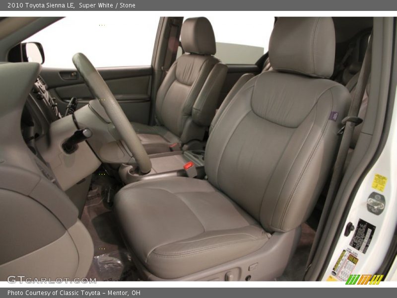 Super White / Stone 2010 Toyota Sienna LE