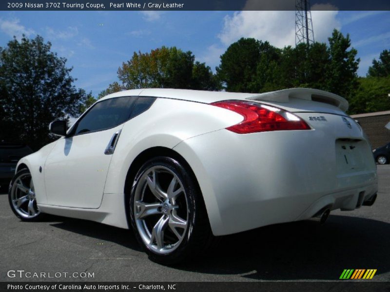 Pearl White / Gray Leather 2009 Nissan 370Z Touring Coupe