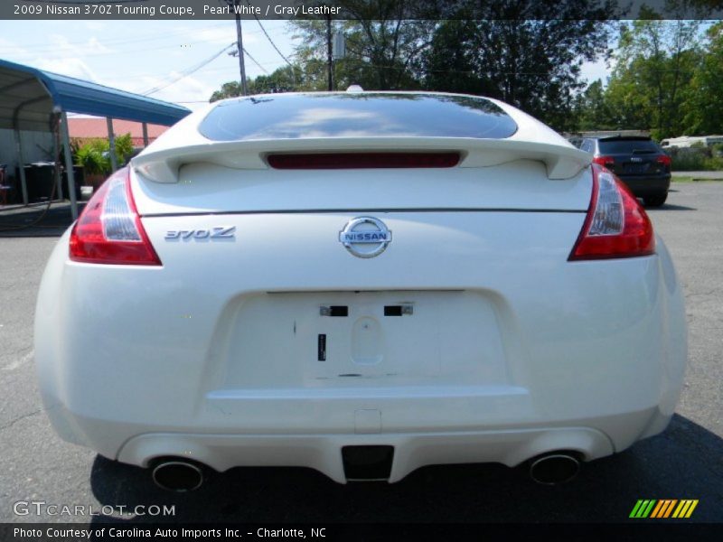 Pearl White / Gray Leather 2009 Nissan 370Z Touring Coupe