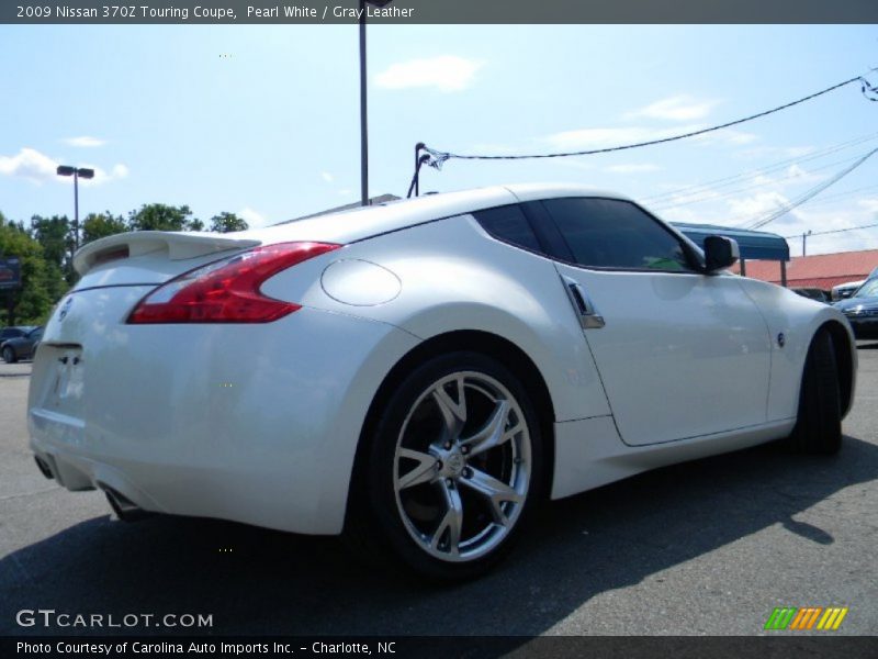 Pearl White / Gray Leather 2009 Nissan 370Z Touring Coupe