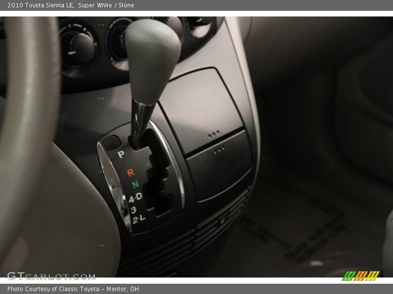 Super White / Stone 2010 Toyota Sienna LE