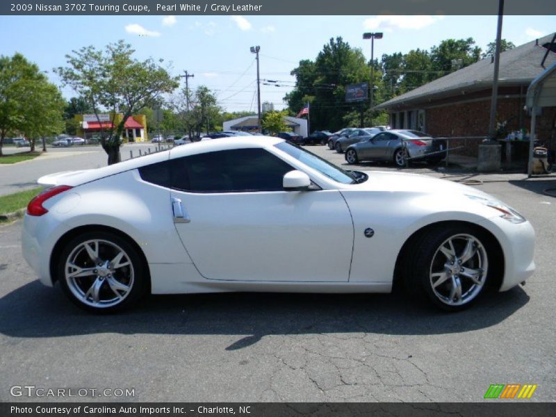 Pearl White / Gray Leather 2009 Nissan 370Z Touring Coupe