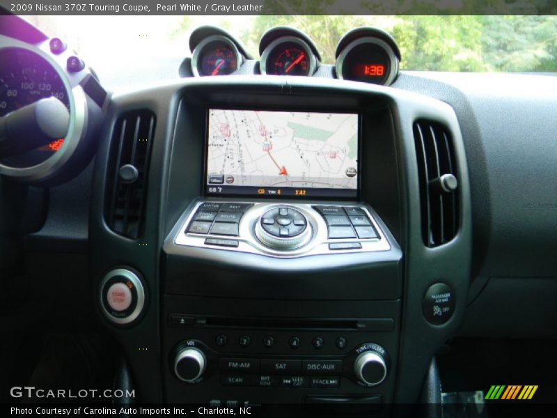 Pearl White / Gray Leather 2009 Nissan 370Z Touring Coupe