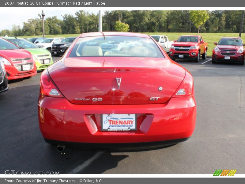 Crimson Red / Light Taupe 2007 Pontiac G6 GT Coupe