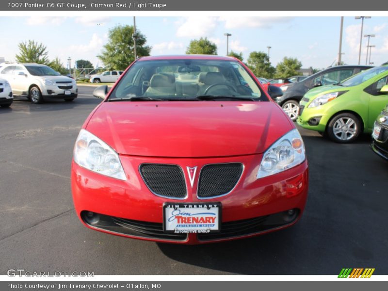 Crimson Red / Light Taupe 2007 Pontiac G6 GT Coupe