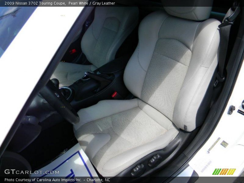 Pearl White / Gray Leather 2009 Nissan 370Z Touring Coupe