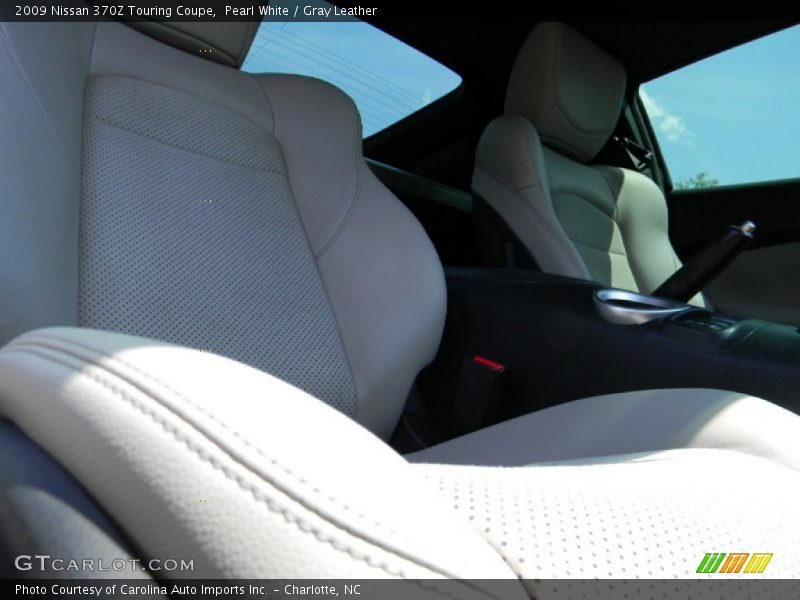Pearl White / Gray Leather 2009 Nissan 370Z Touring Coupe