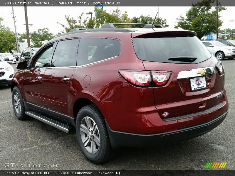 Siren Red Tintcoat / Ebony/Saddle Up 2016 Chevrolet Traverse LT