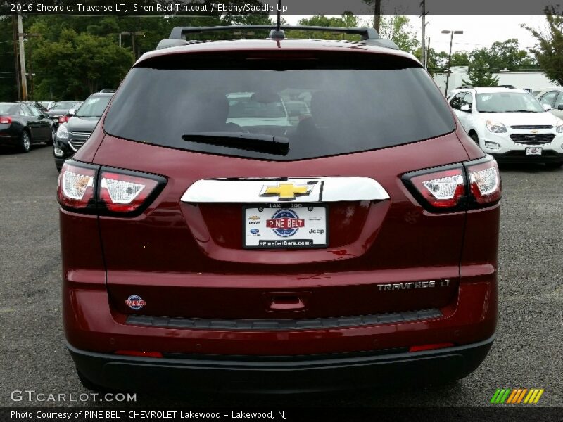Siren Red Tintcoat / Ebony/Saddle Up 2016 Chevrolet Traverse LT