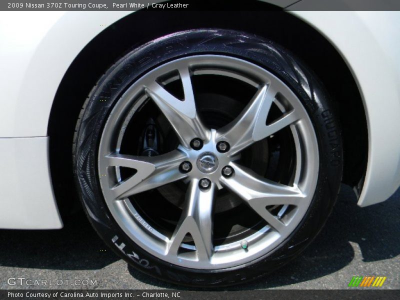 Pearl White / Gray Leather 2009 Nissan 370Z Touring Coupe