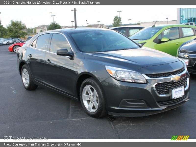 Ashen Gray Metallic / Jet Black/Titanium 2014 Chevrolet Malibu LS