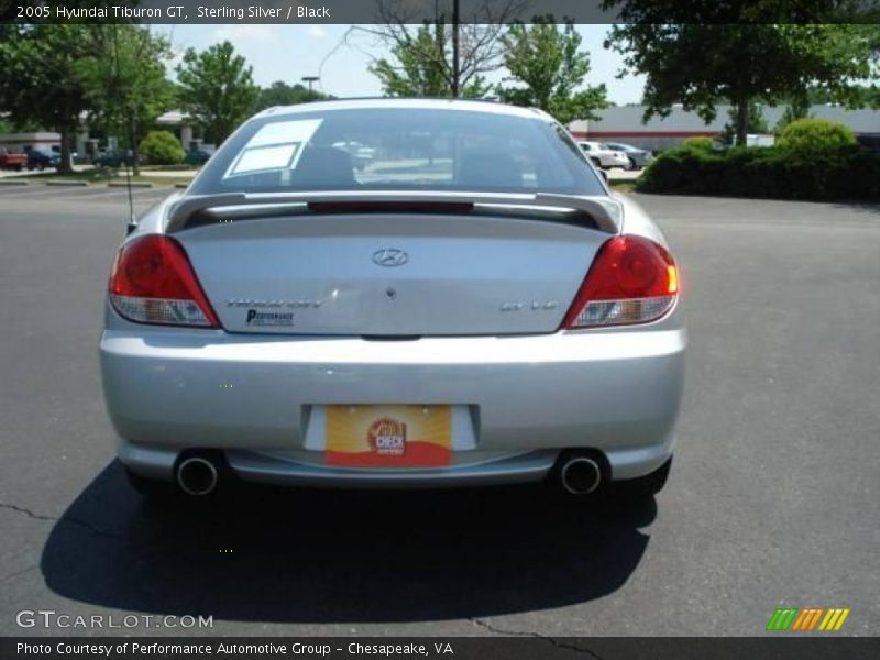 Sterling Silver / Black 2005 Hyundai Tiburon GT