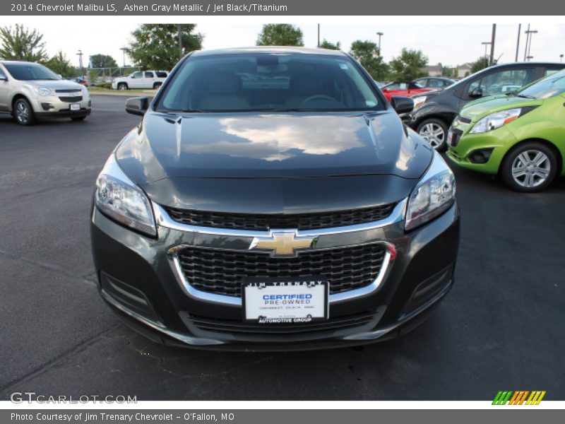 Ashen Gray Metallic / Jet Black/Titanium 2014 Chevrolet Malibu LS