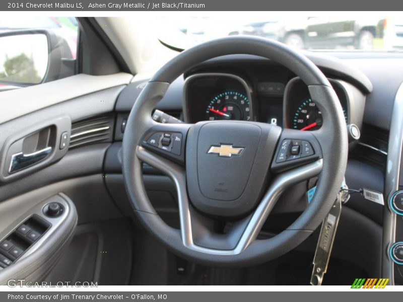Ashen Gray Metallic / Jet Black/Titanium 2014 Chevrolet Malibu LS