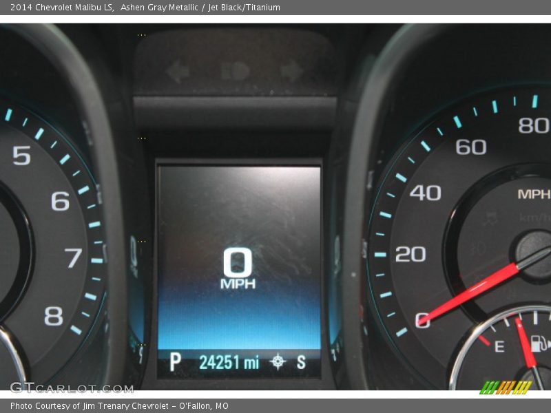 Ashen Gray Metallic / Jet Black/Titanium 2014 Chevrolet Malibu LS