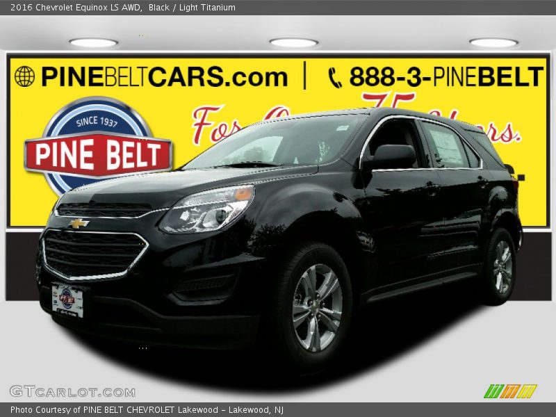 Black / Light Titanium 2016 Chevrolet Equinox LS AWD