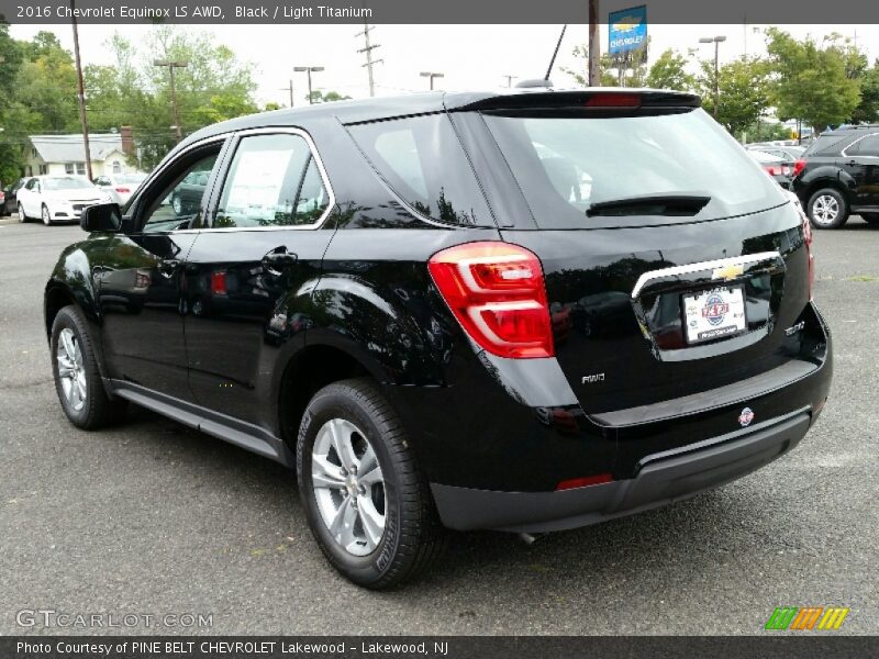 Black / Light Titanium 2016 Chevrolet Equinox LS AWD