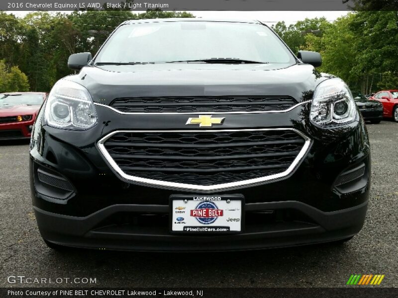 Black / Light Titanium 2016 Chevrolet Equinox LS AWD
