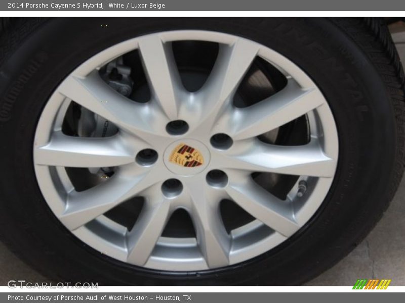 White / Luxor Beige 2014 Porsche Cayenne S Hybrid
