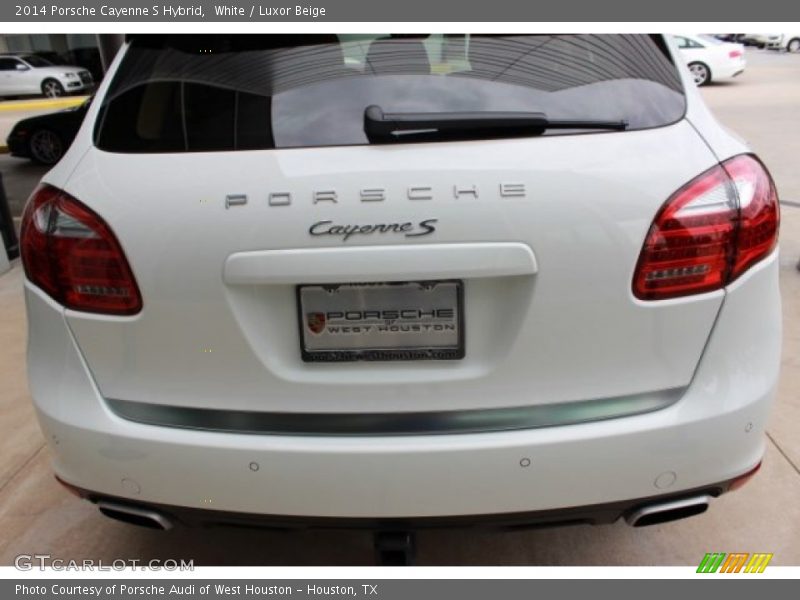 White / Luxor Beige 2014 Porsche Cayenne S Hybrid