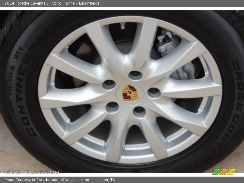 White / Luxor Beige 2014 Porsche Cayenne S Hybrid